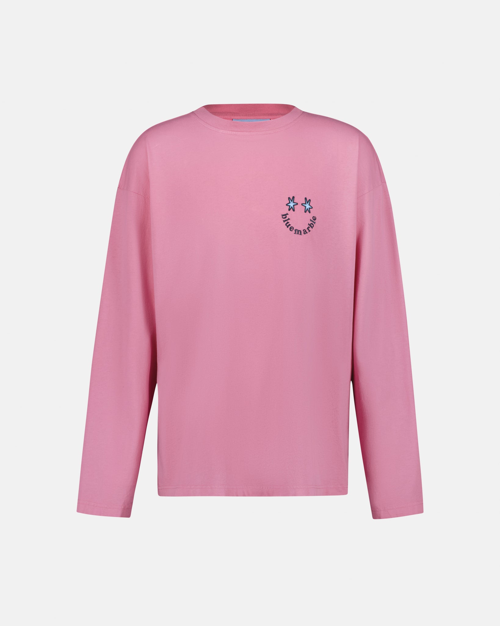 Pink Embroidered Long Sleeve T-Shirt