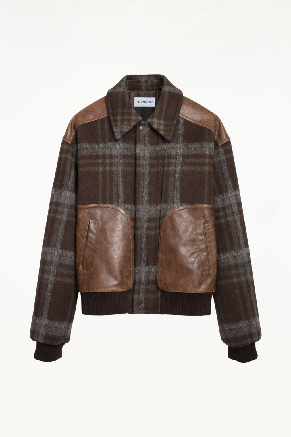Checked Boxy Blouson