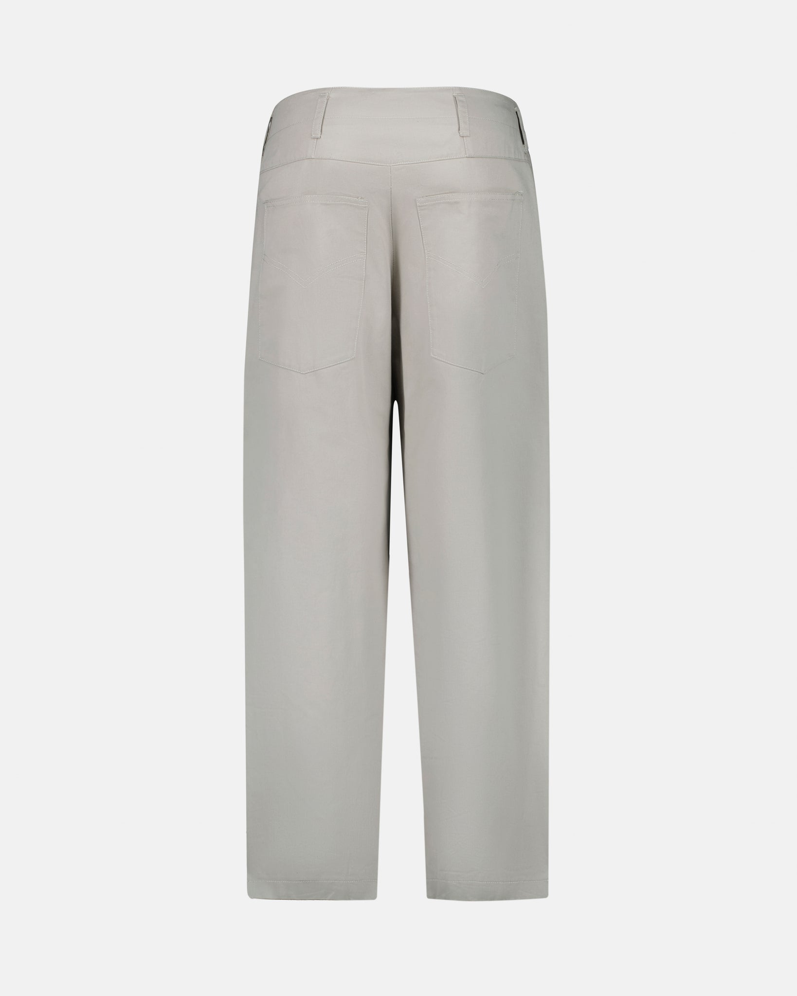 Beige Embroidered Pants