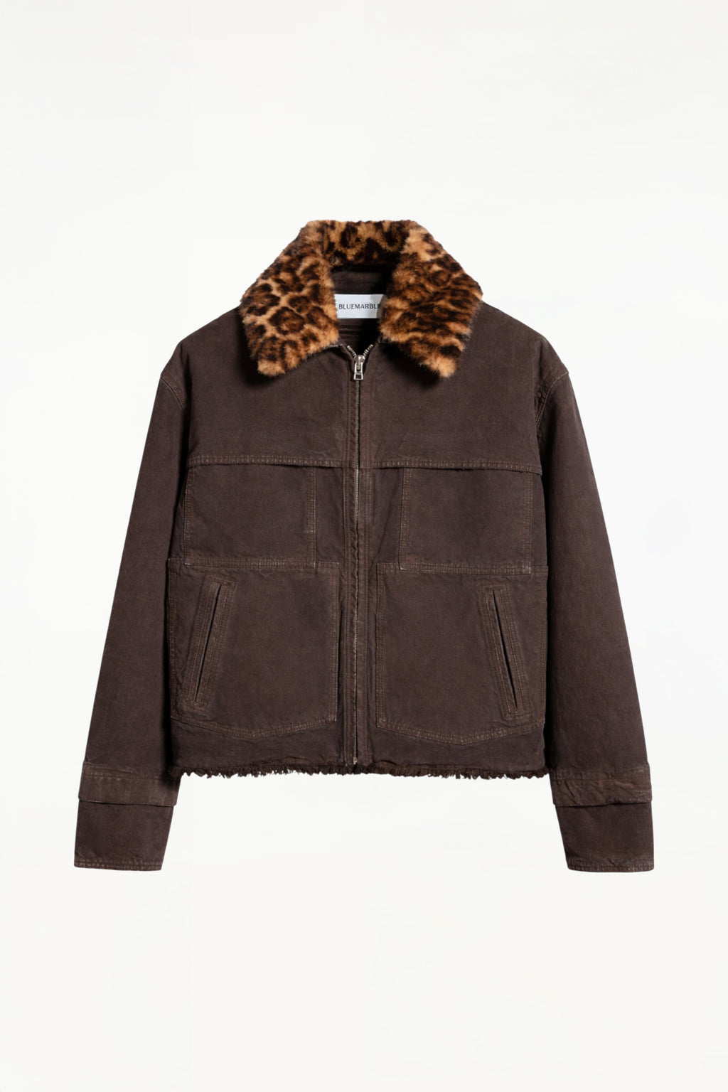 Furry Collar Workwear Jacket