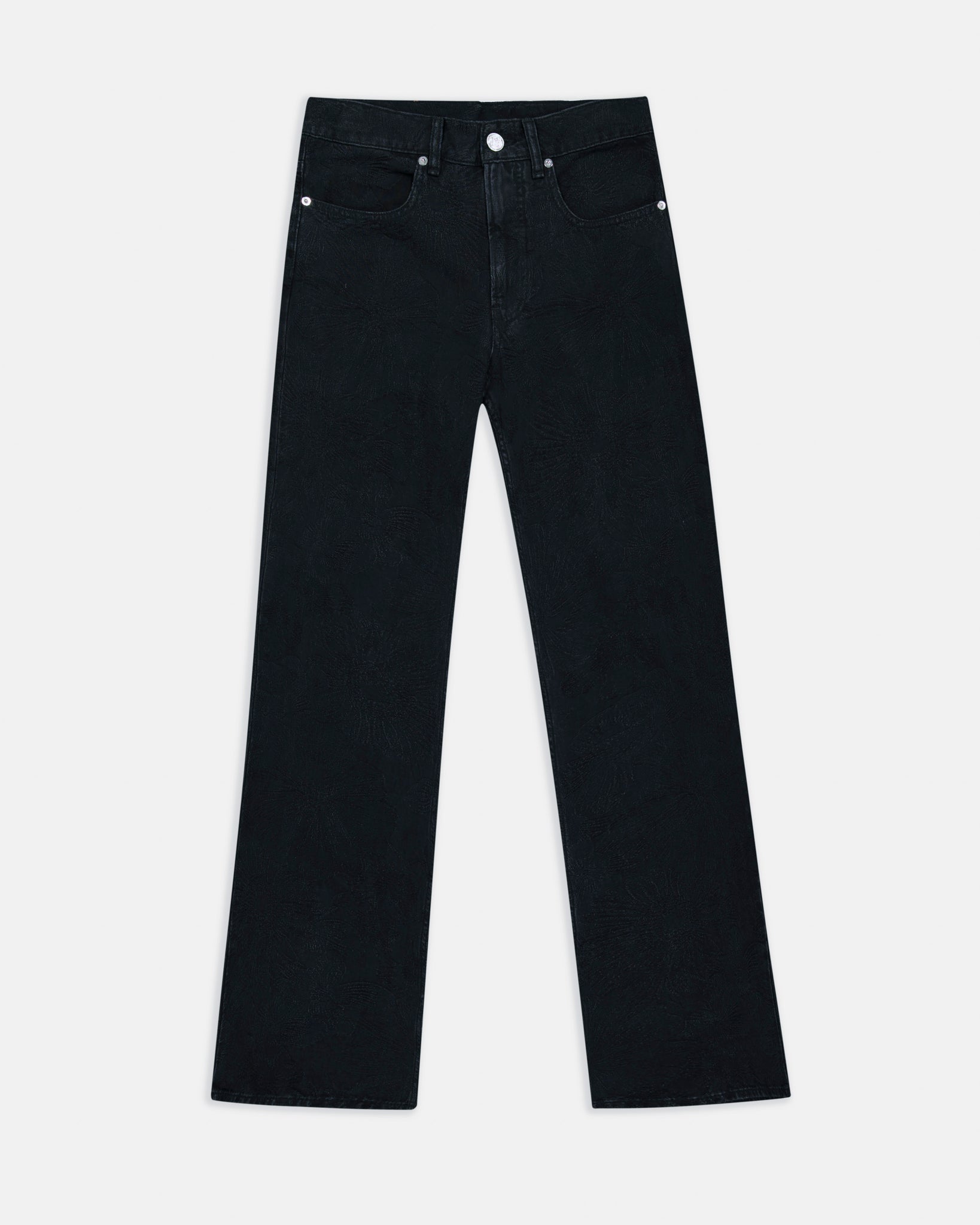 Black Jacquard Jeans