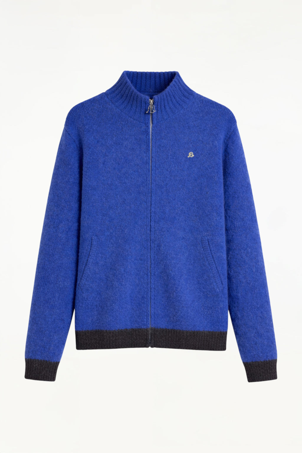 Brushed Wool Zipped Cardigan