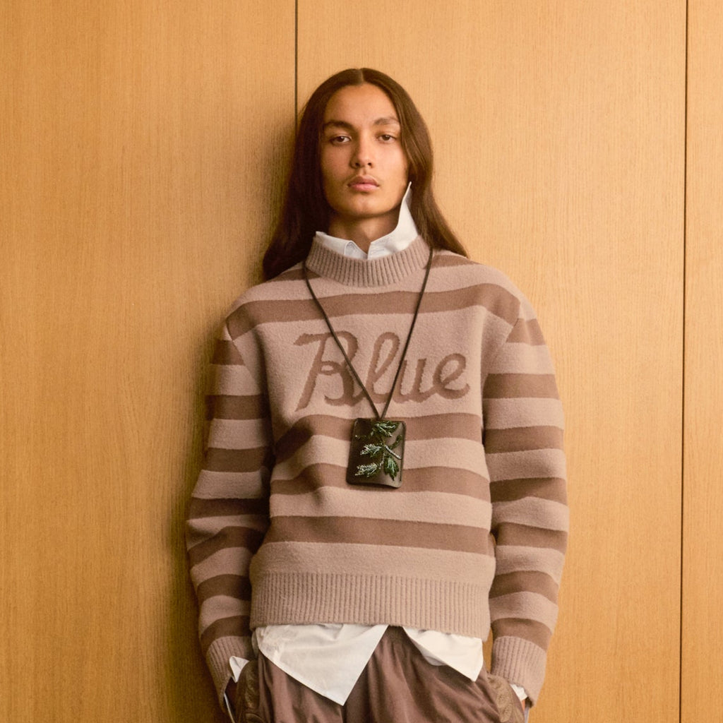 Pull ras du cou carré rose poudré