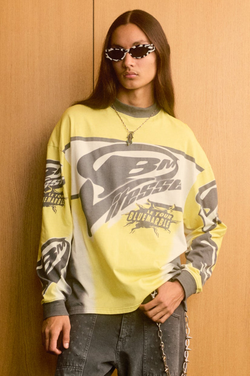 トップス BLUEMARBLE Moto print vneck sleeveles トップス BLUEMARBLE Moto print vneck sleeveles BLUEMARBLE