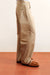 Men's relaxed fit beige chino pants in cotton gabardine