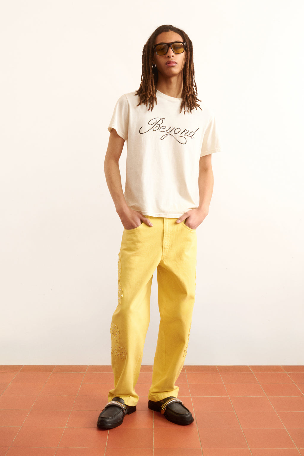 Men's white simple motivational short-sleeve tshirt