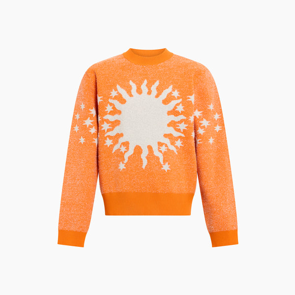 Orange Sun & Stars Sweater – BLUEMARBLE