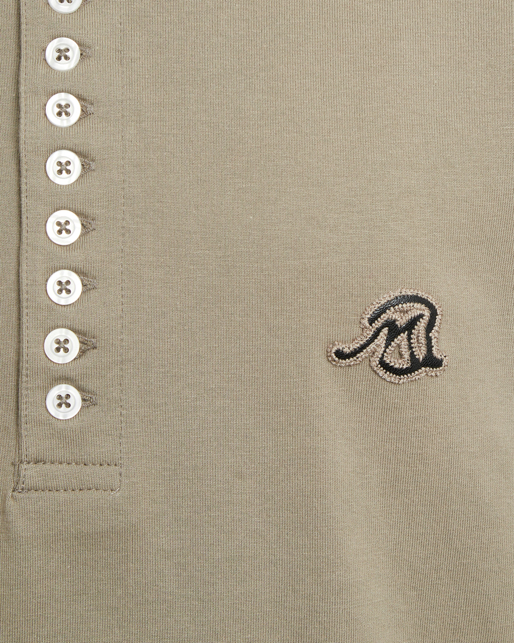 Men's buttoned long sleeve cotton tshirt 