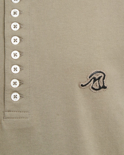 Men's buttoned long sleeve cotton tshirt 