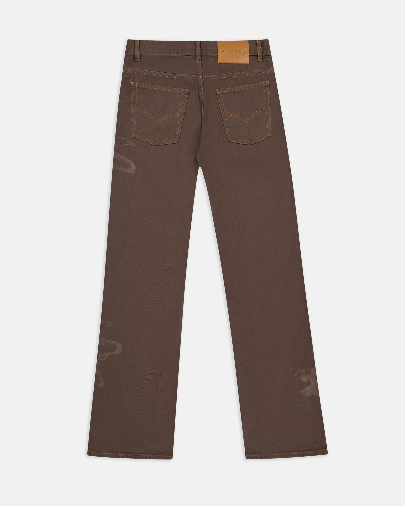 Brown Printed Jeans