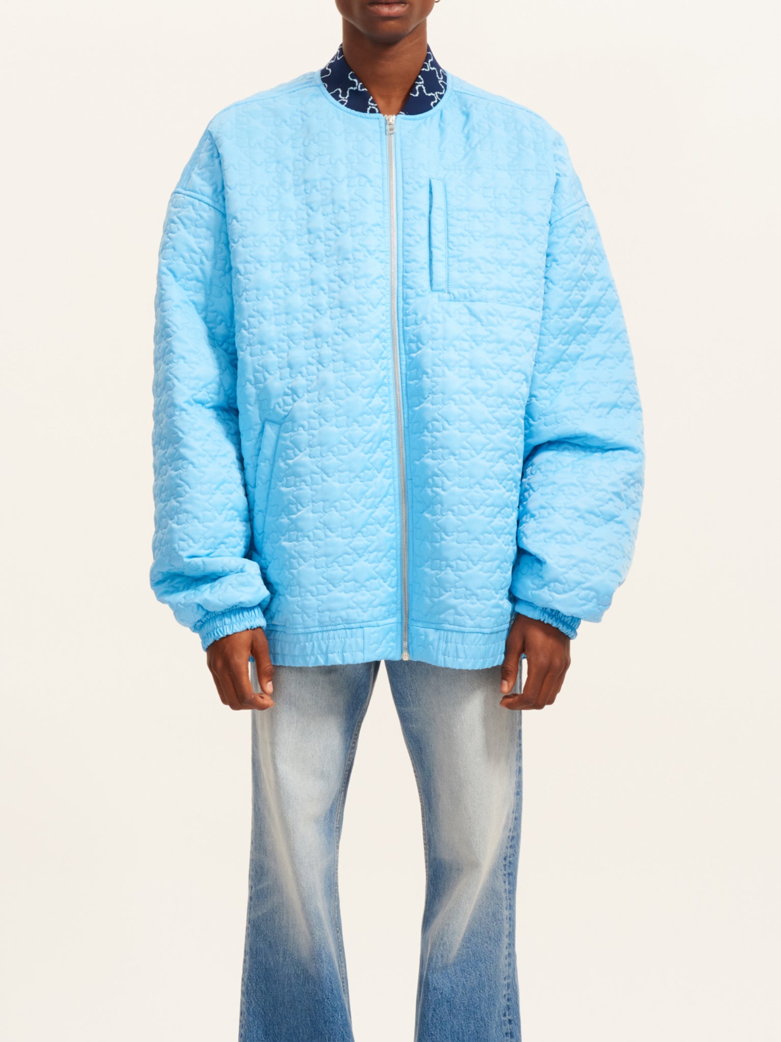 Oversize quilted bomber jacket